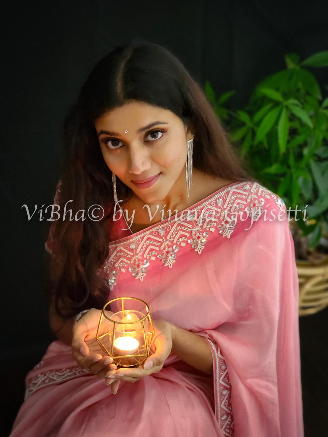 Happy Diwali wishes from ViBha - Prathyusha showcasing from our collection "Lenci"of hand embroidered sarees in luminous designs crusted with sparkles, sequins, crystals and more. #diwali2022 #happydiwali #ViBha #designerlabel #designervinayagopisetti