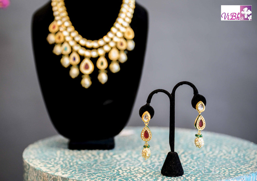 Accessories & Jewelry - Kundan Two Layer Heavy Set