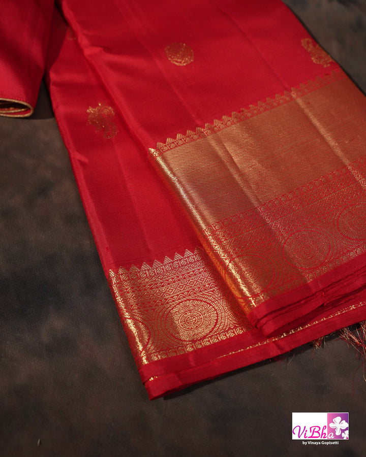 Red Gold Zari Bridal
