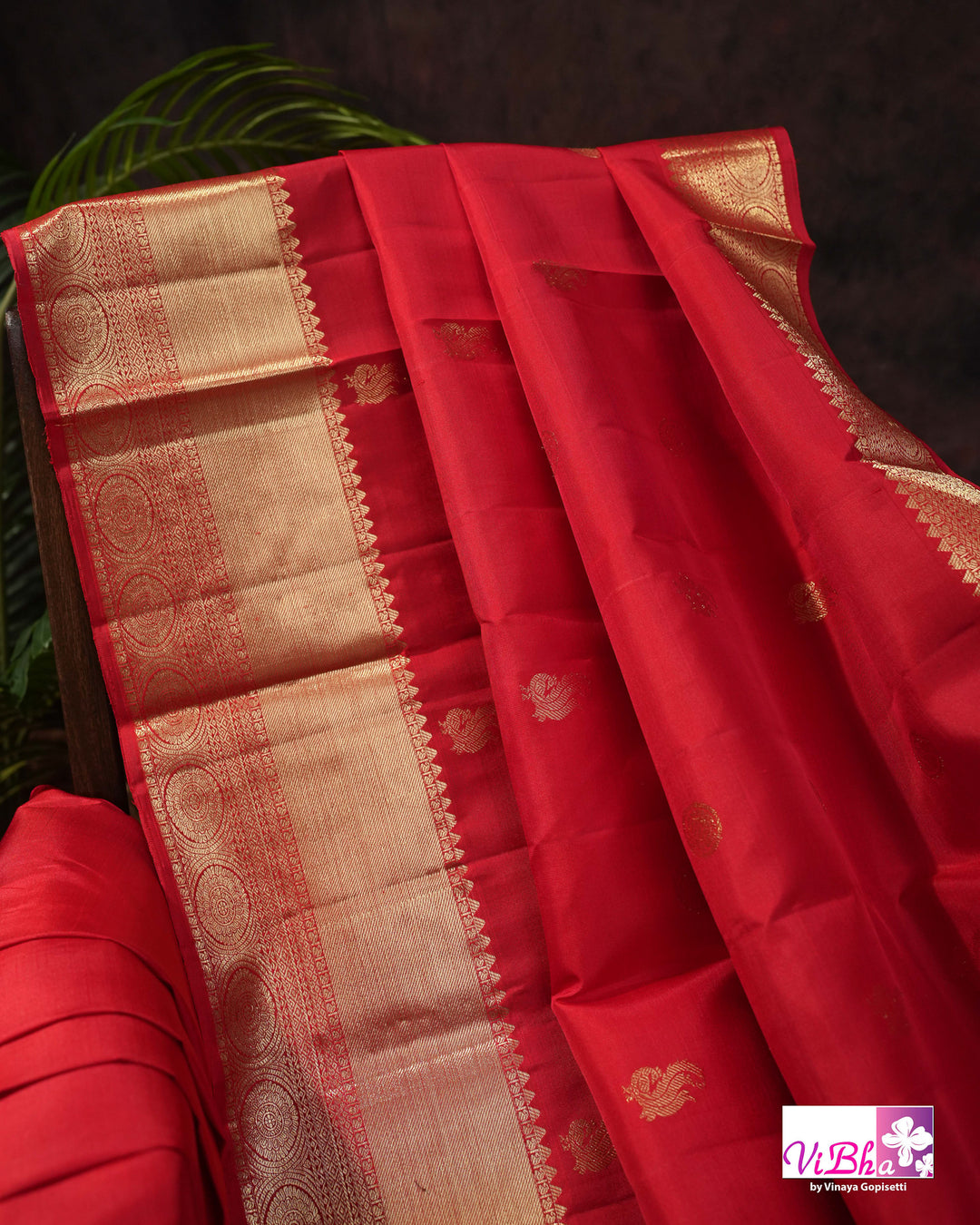 Red Gold Zari Bridal