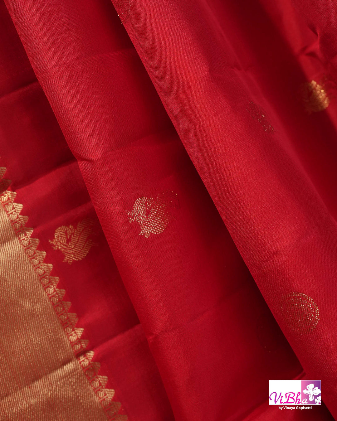 Red Gold Zari Bridal