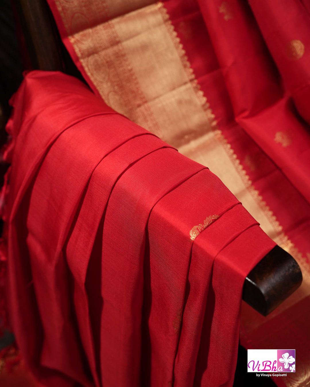 Red Gold Zari Bridal