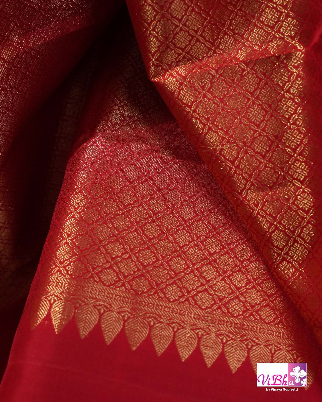 Red Gold Zari Bridal