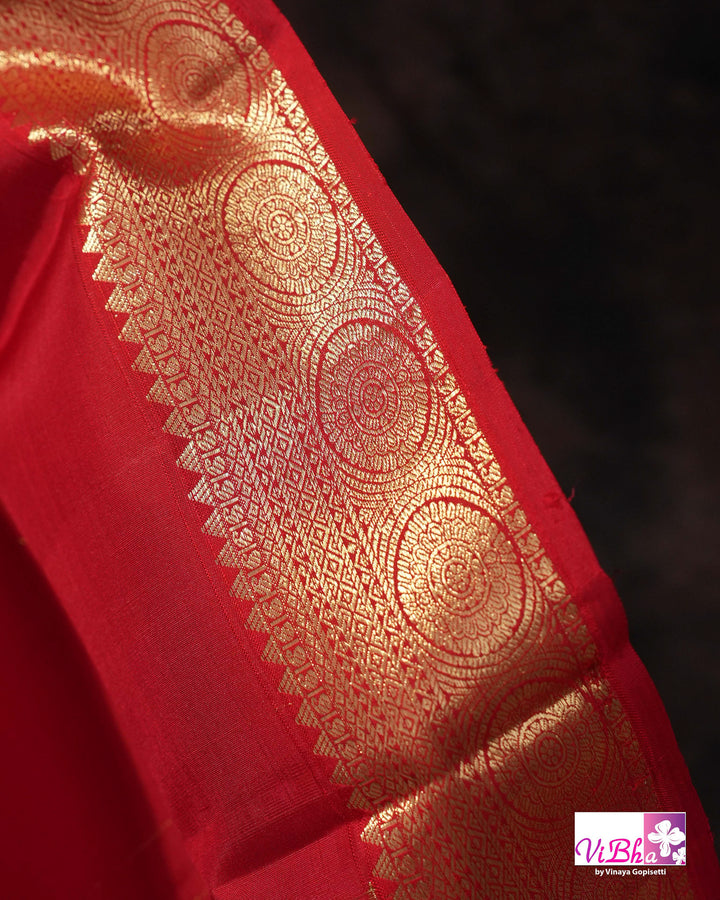 Red Gold Zari Bridal