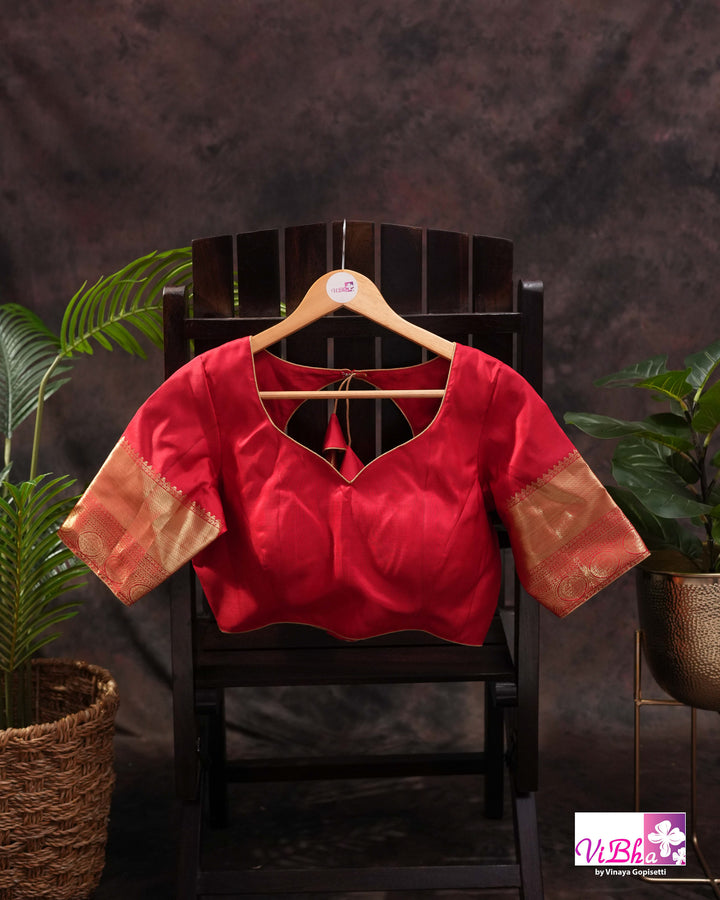 Red Gold Zari Bridal