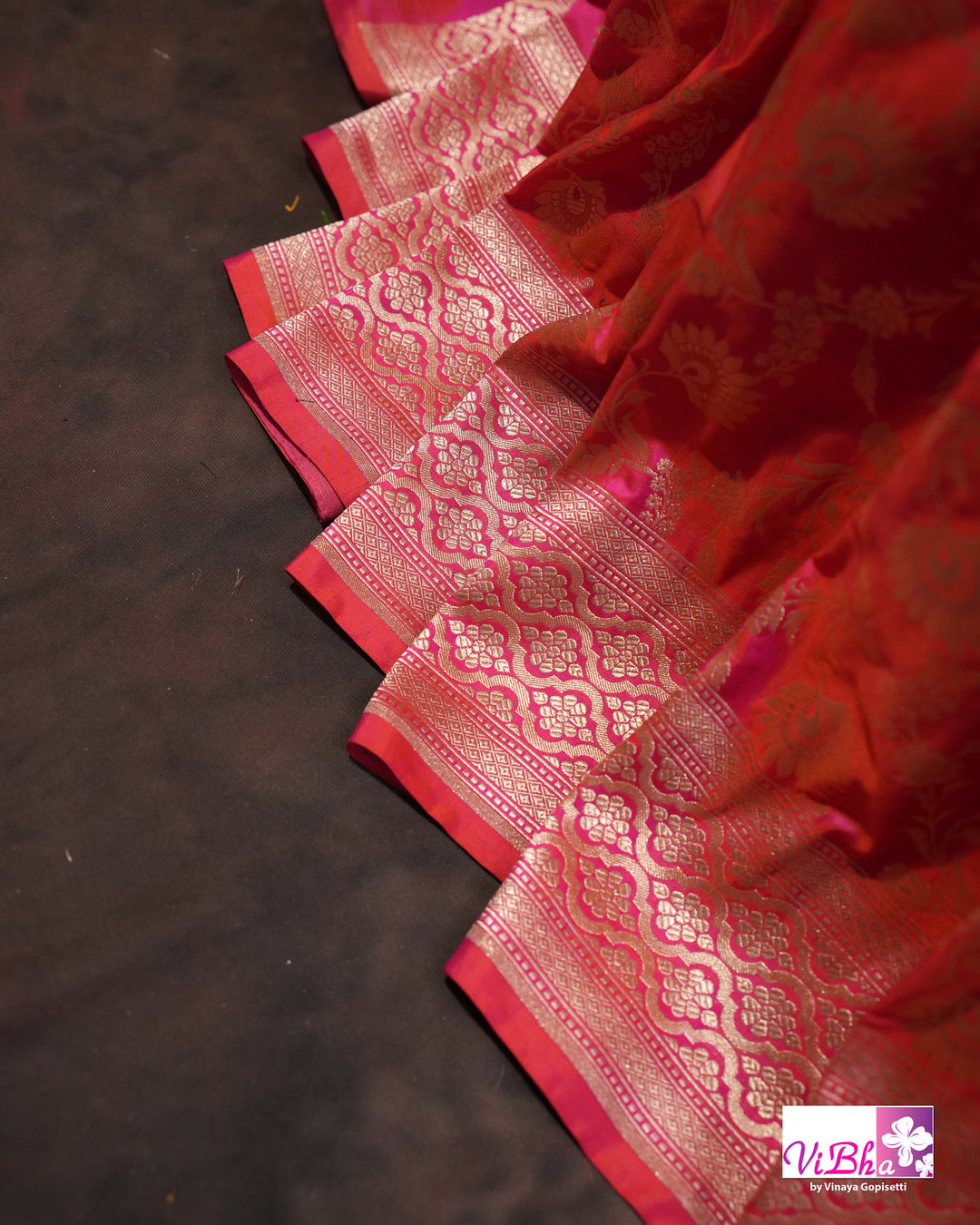 Pink Jangla katan silk