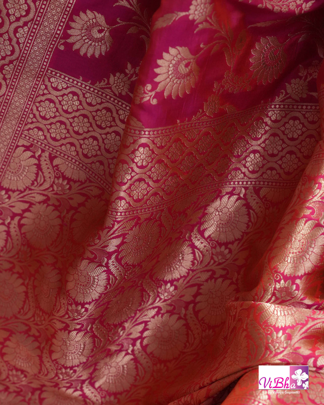 Pink Jangla katan silk