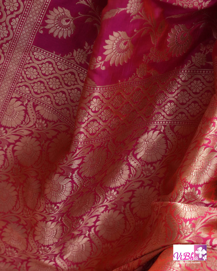 Pink Jangla katan silk