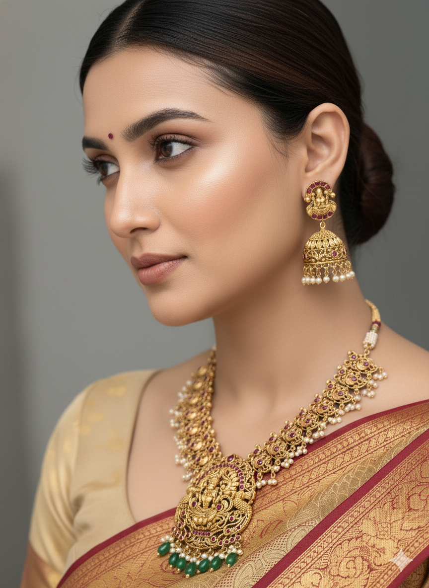 Nakshi Temple Jewelry Set