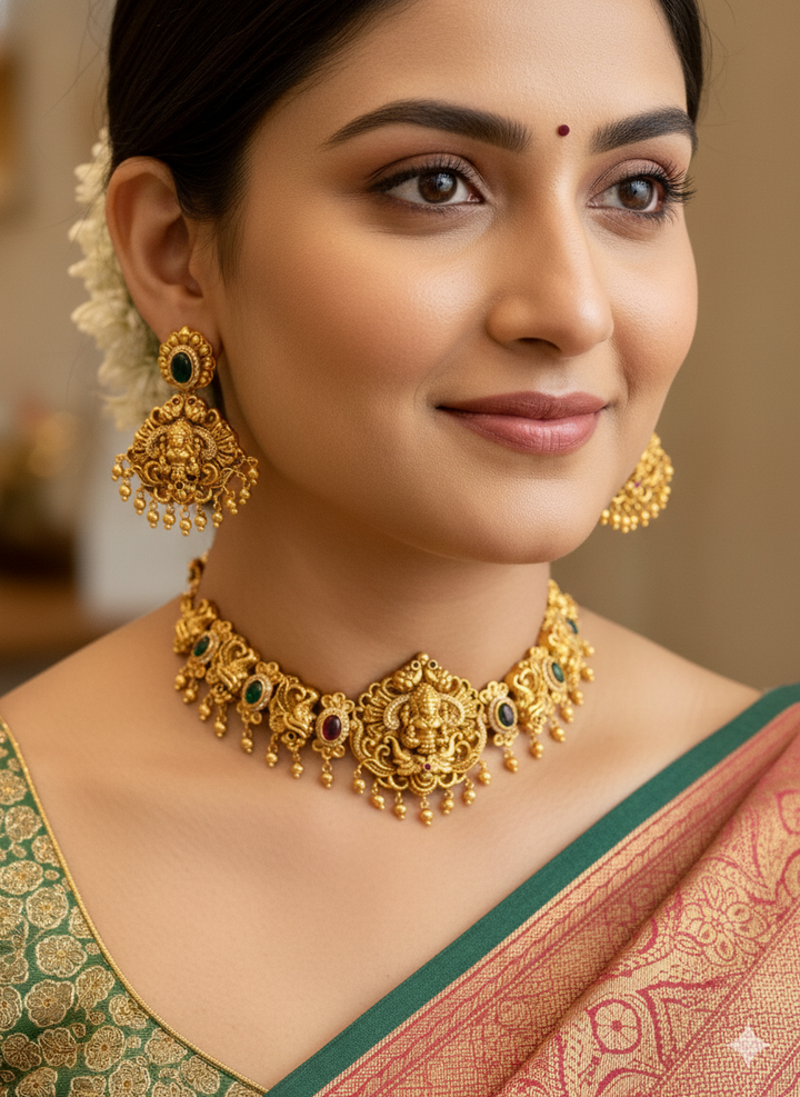 Goddess Lakshmi Choker Set