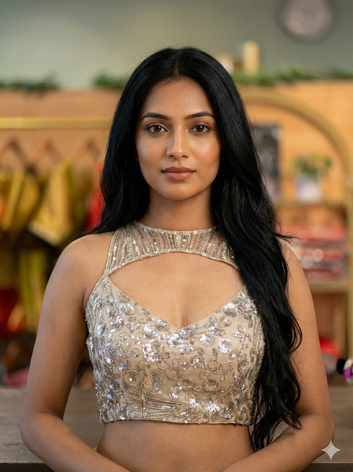 Gold Embroidered Blouse