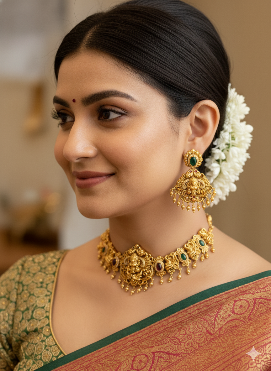 Goddess Lakshmi Choker Set