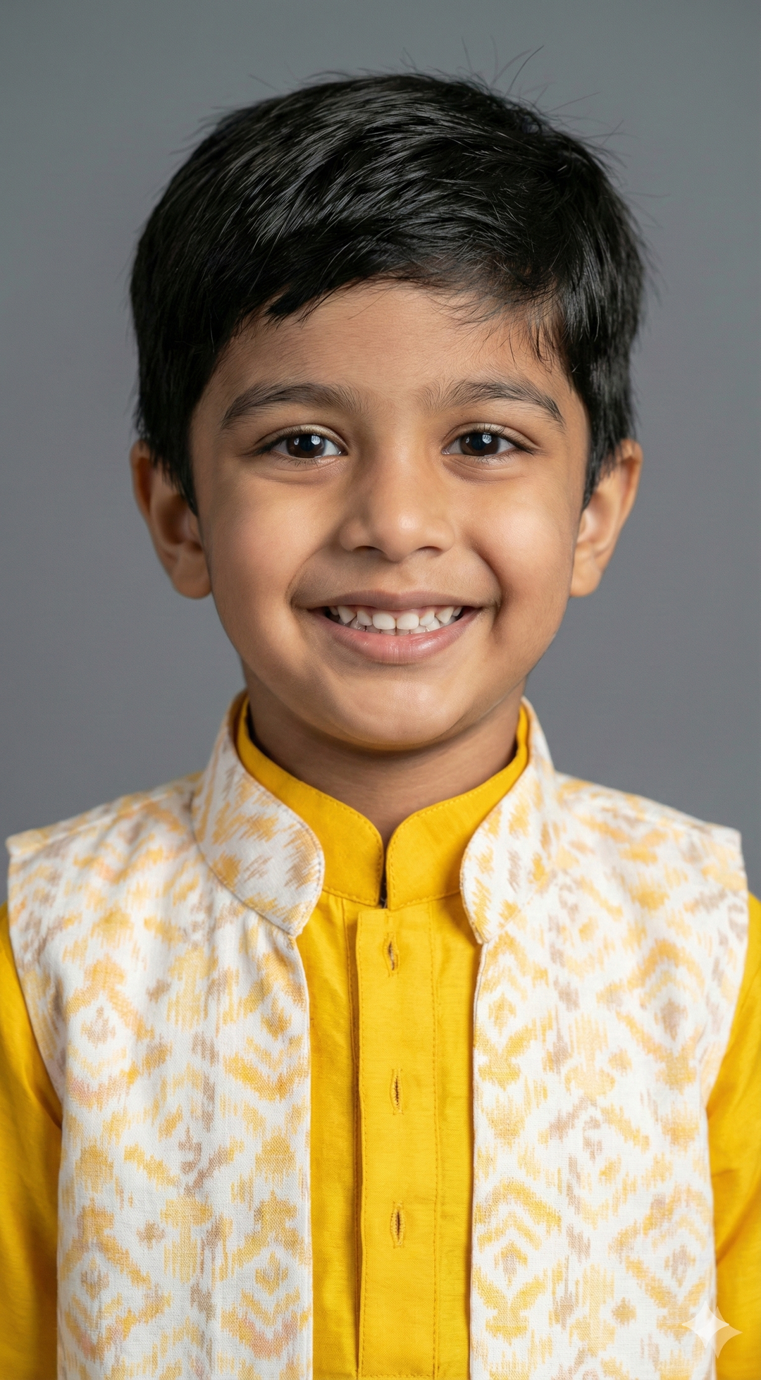 Yellow Kurta Set With Vest