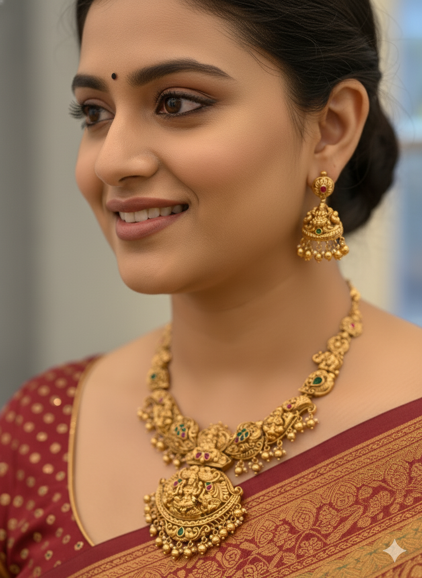 Mid Length Temple Jewelry Set