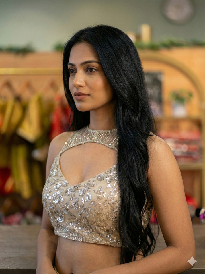 Gold Embroidered Blouse