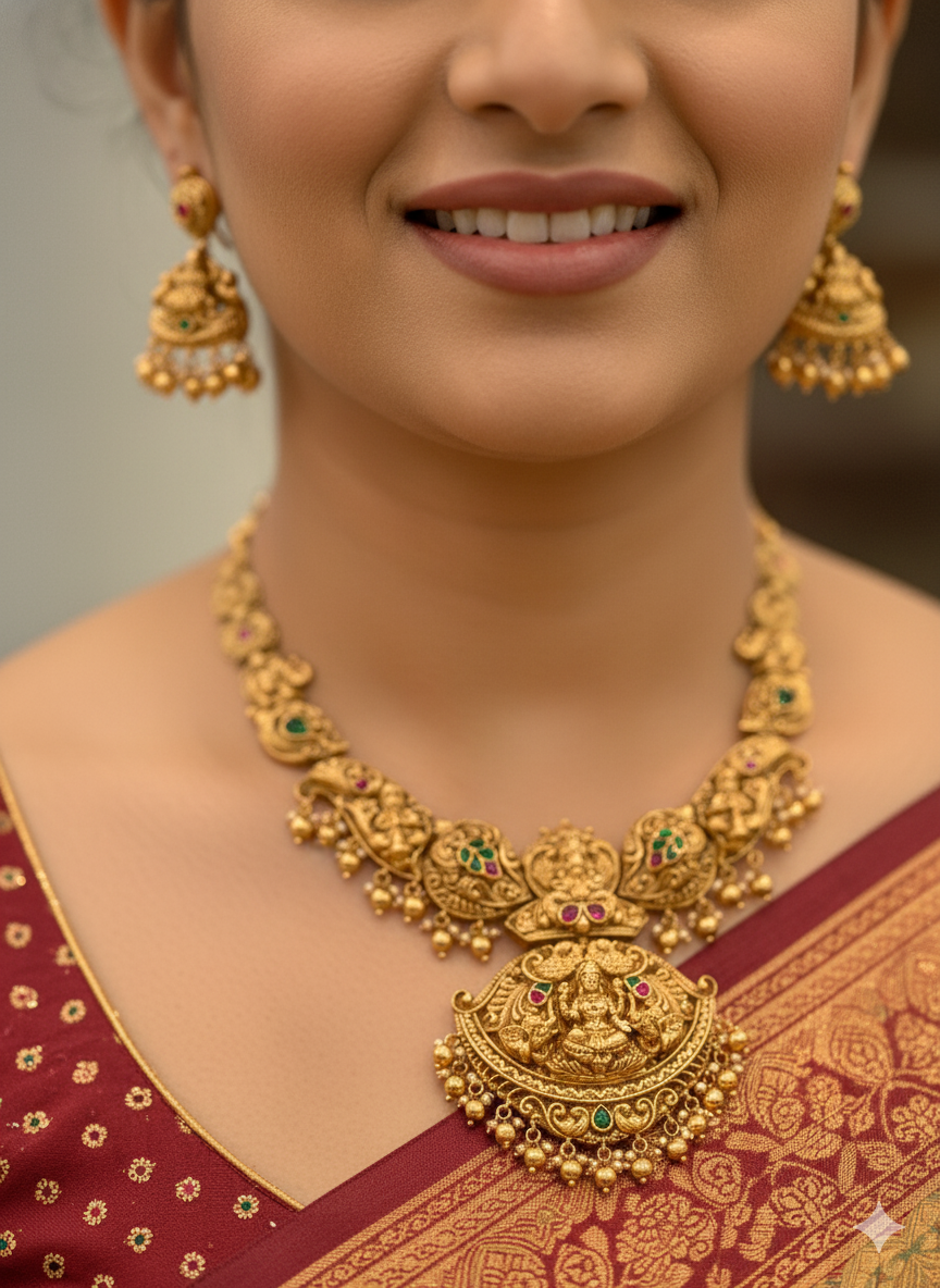 Mid Length Temple Jewelry Set
