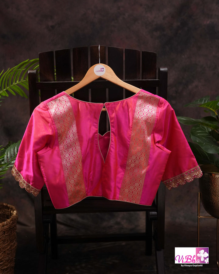 Pink Jangla katan silk