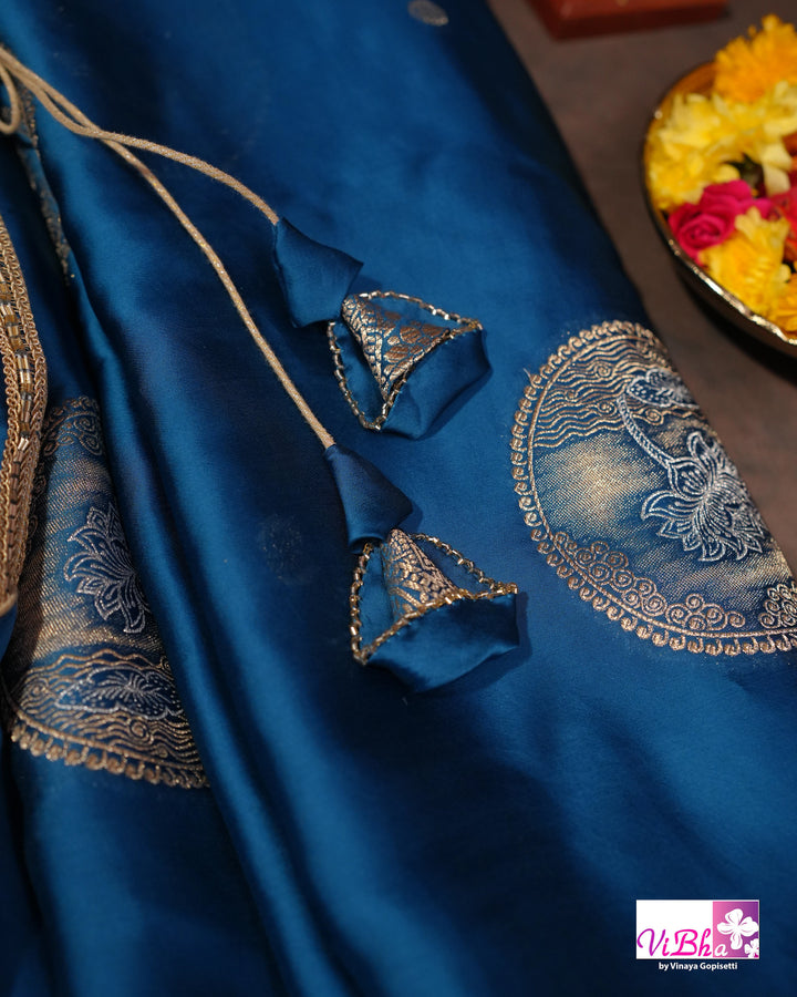 Peacock Mashru Silk