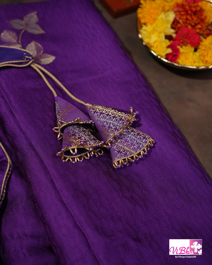 Violet Mashru silk