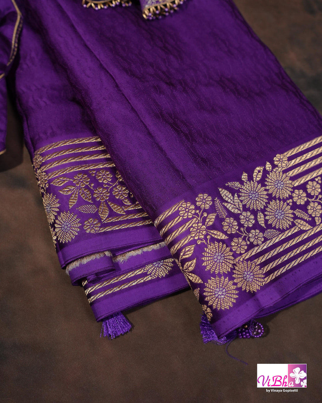 Violet Mashru silk