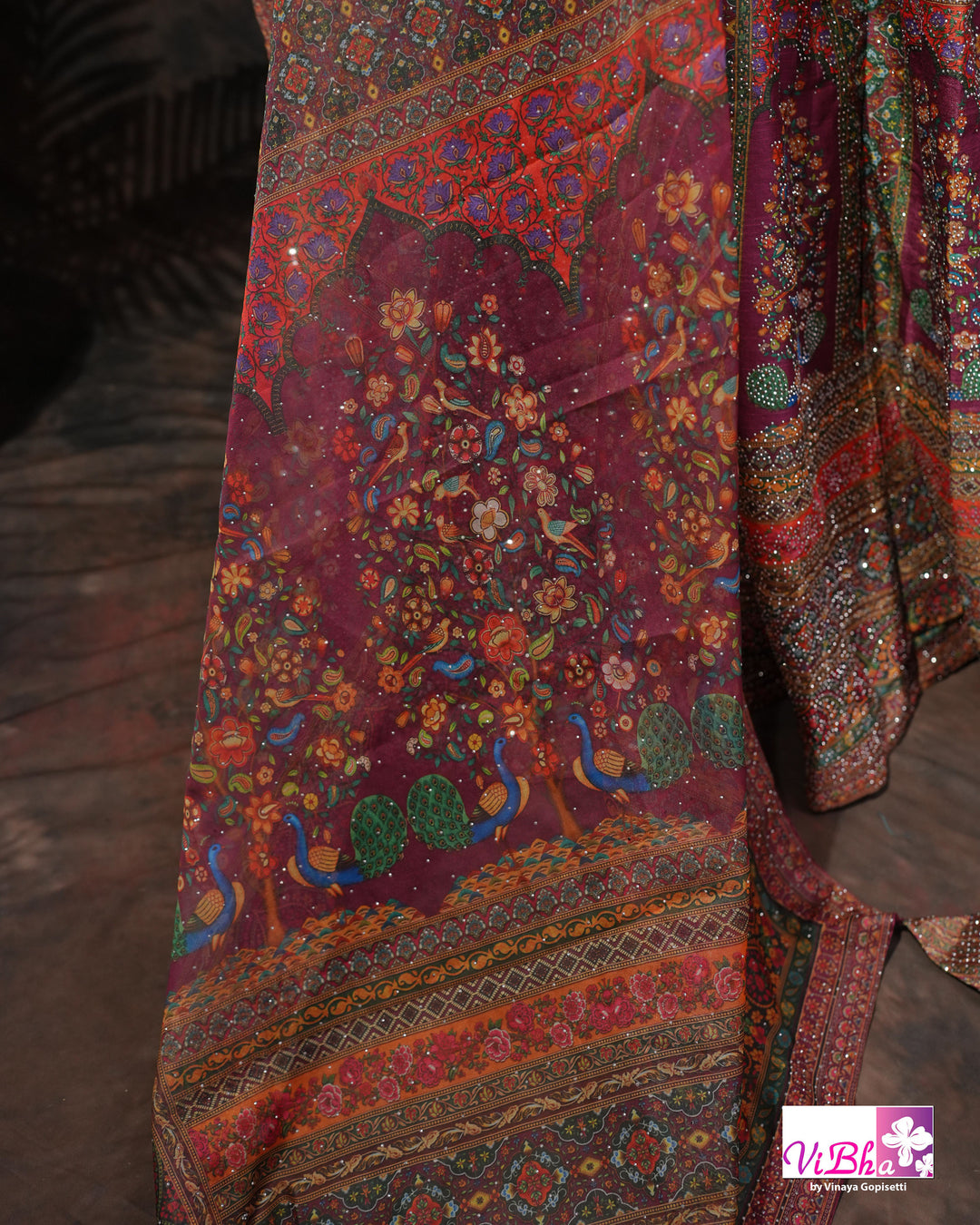 Jewel-Tone Multicolor Lehenga Set