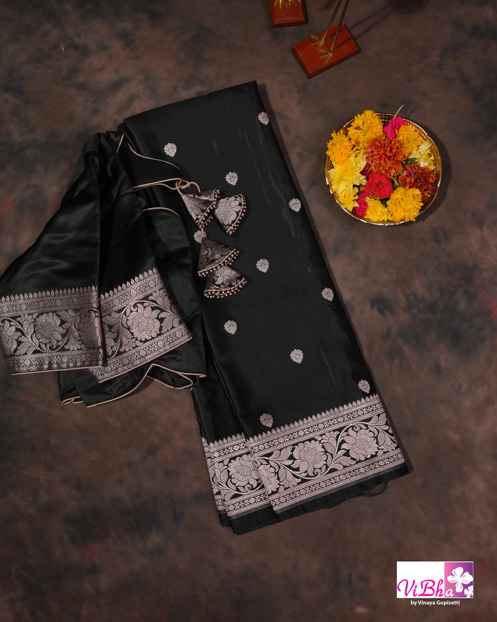 Black Katan silk