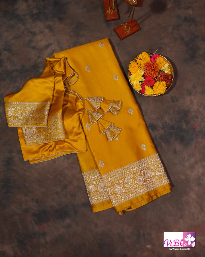 Musturd Yellow Katan silk