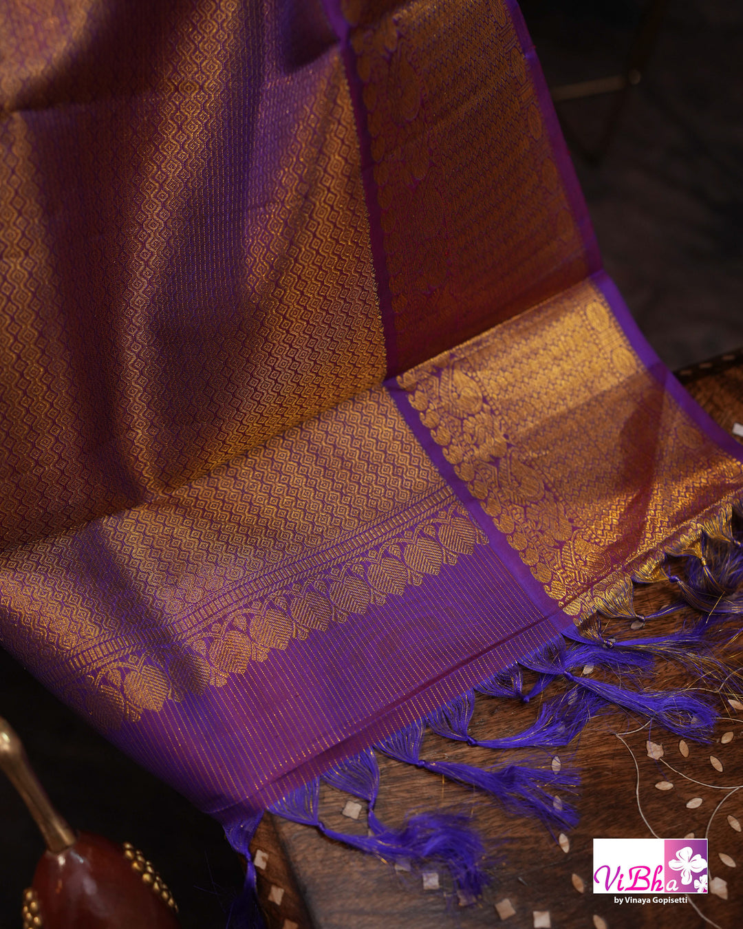 Brown and pruple