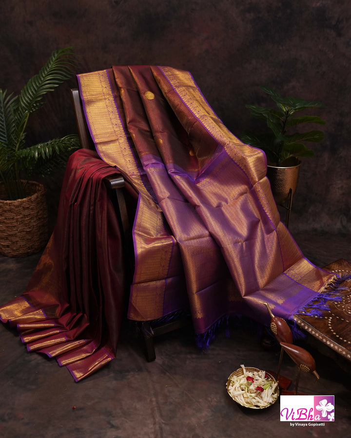 Brown and pruple