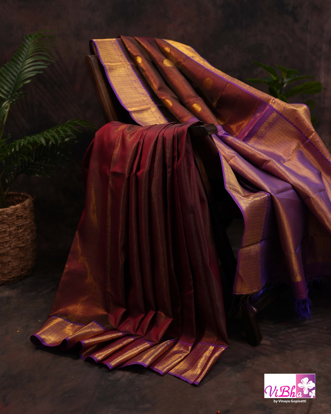 Brown and pruple