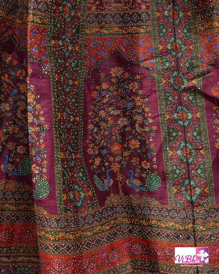 Jewel-Tone Multicolor Lehenga Set