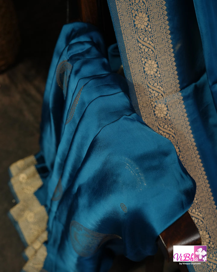 Peacock Mashru Silk