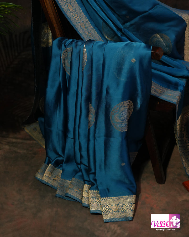 Peacock Mashru Silk
