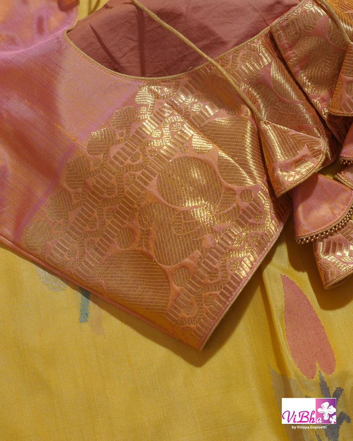 Pastel Yellow  and Peach
