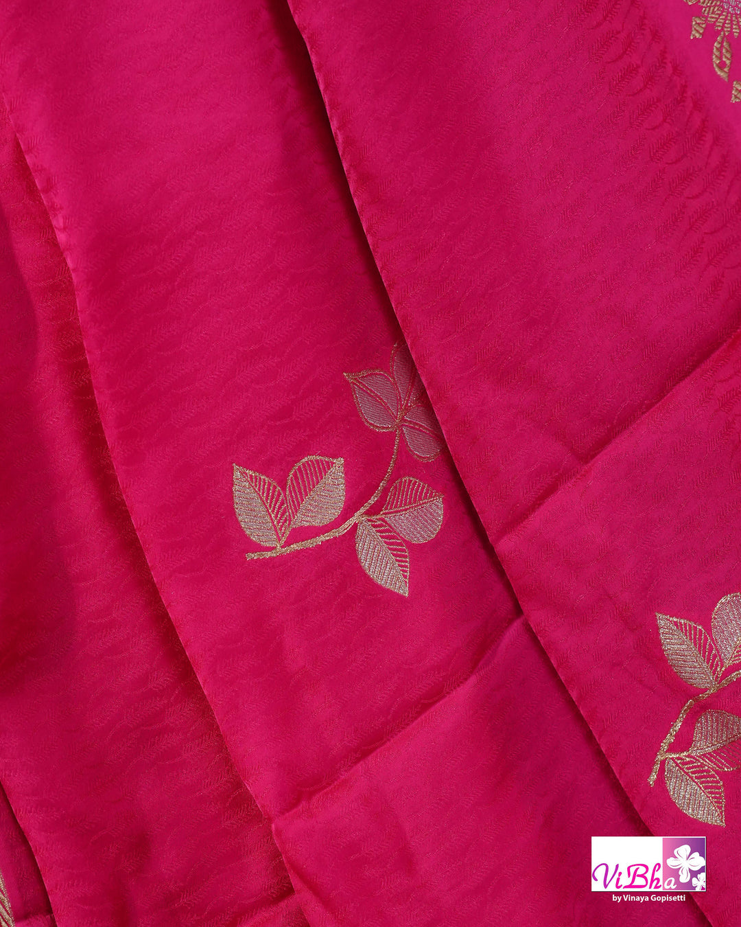 Hot pink Mashru silk