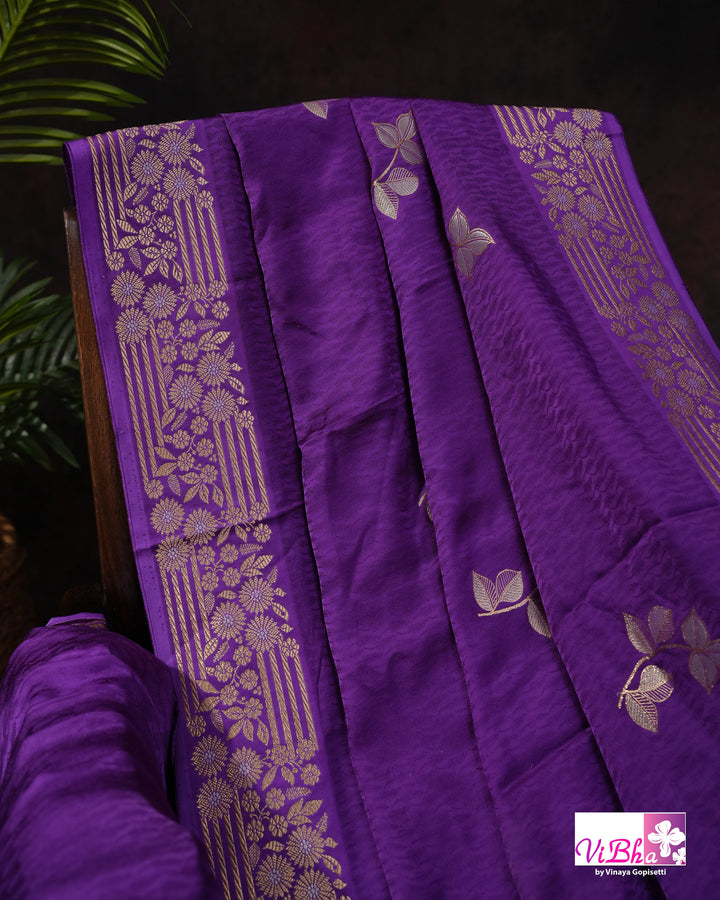 Violet Mashru silk