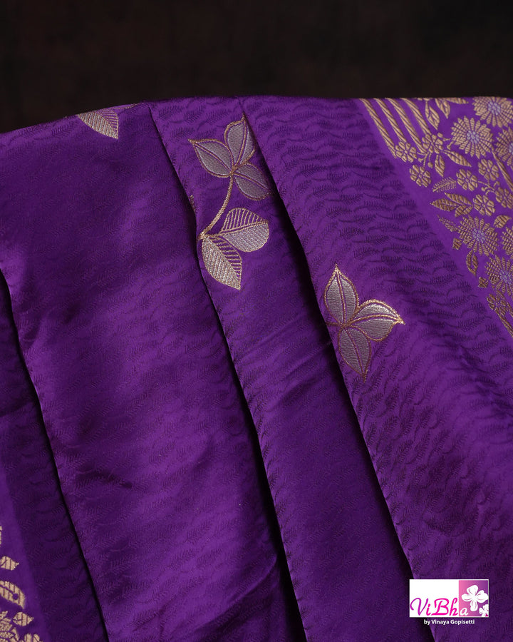 Violet Mashru silk