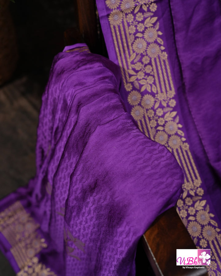 Violet Mashru silk