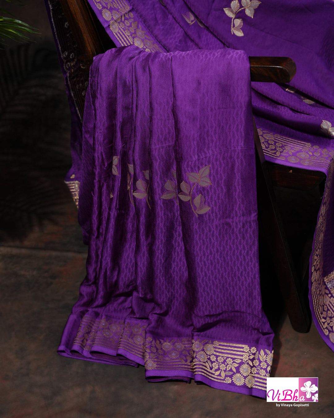 Violet Mashru silk