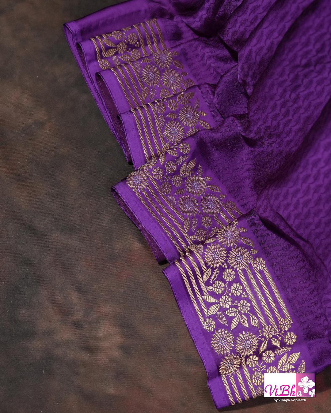 Violet Mashru silk