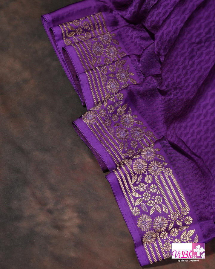 Violet Mashru silk
