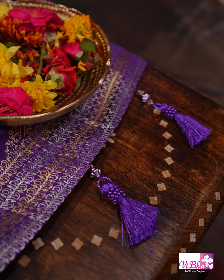 Violet Mashru silk