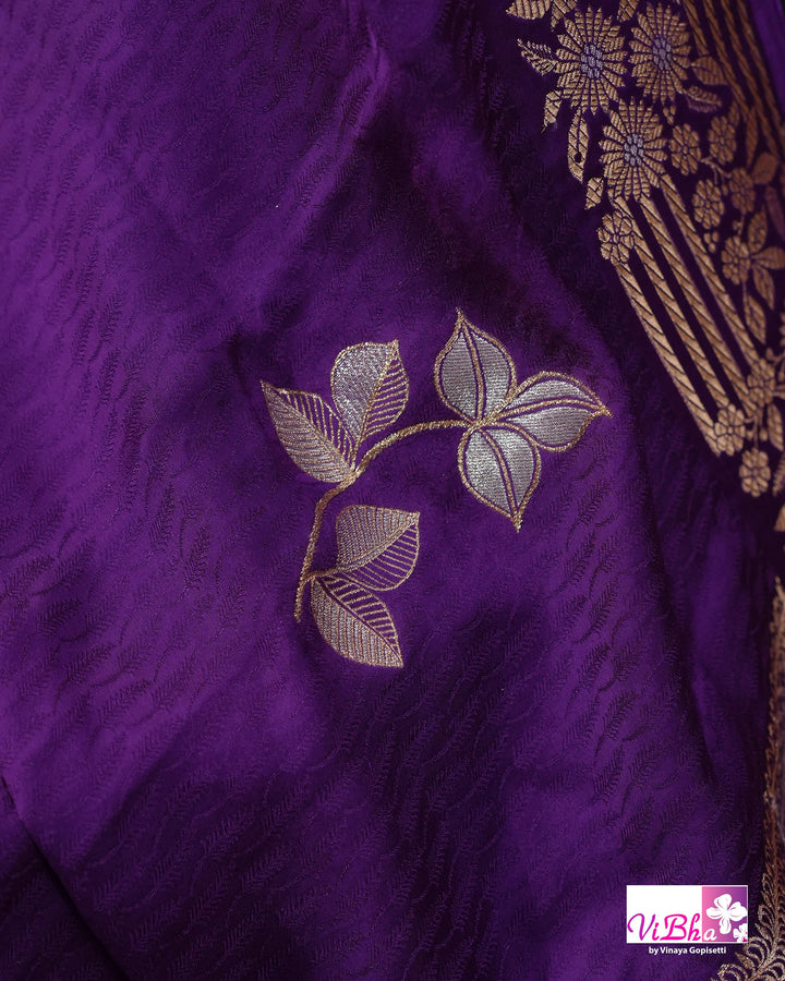 Violet Mashru silk