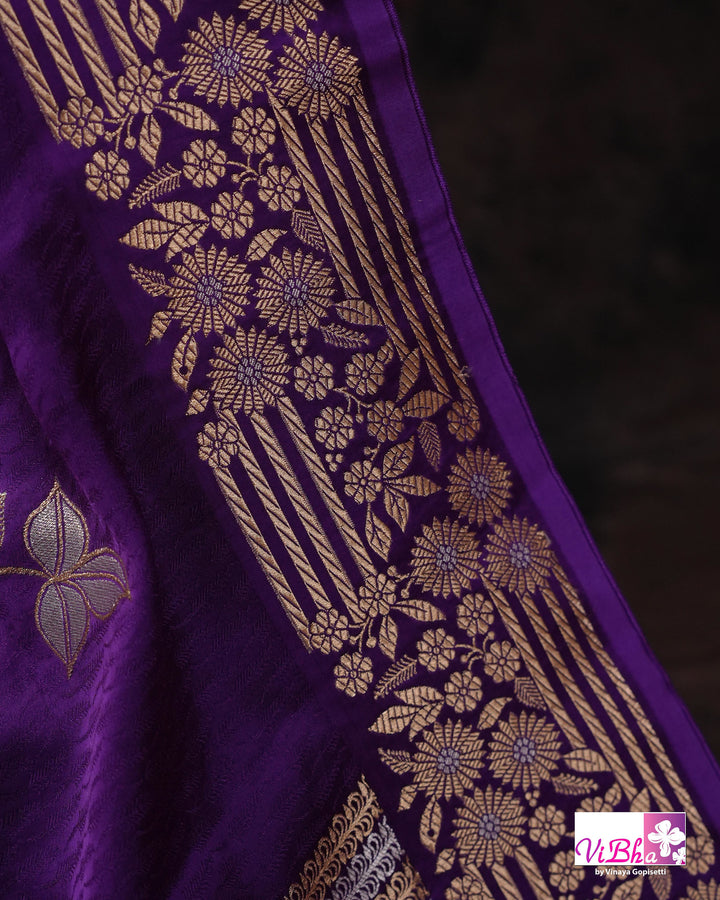 Violet Mashru silk