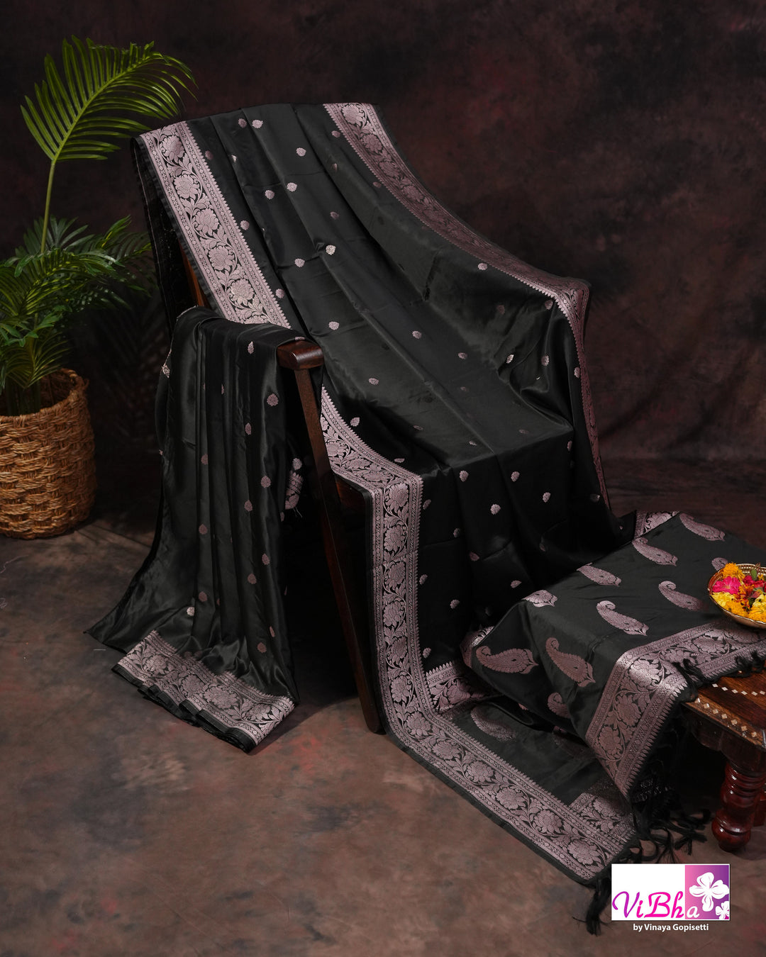 Black Katan silk