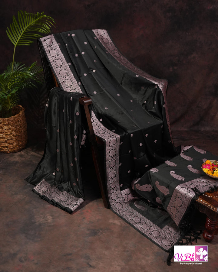 Black Katan silk