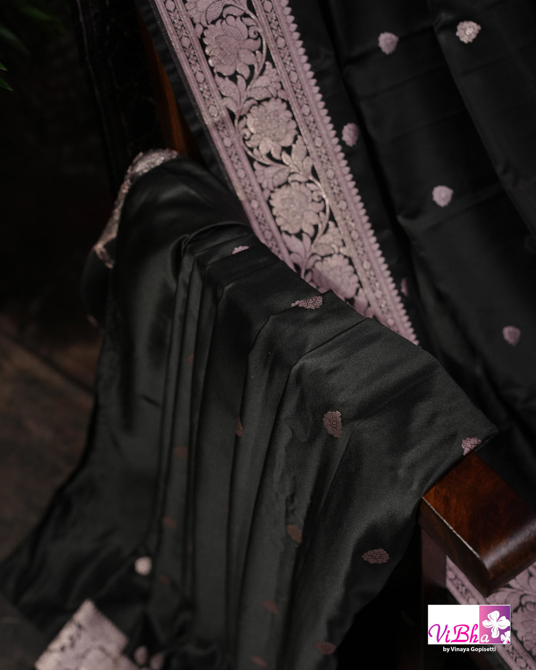 Black Katan silk