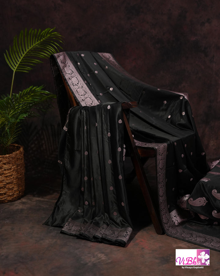 Black Katan silk