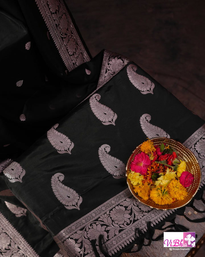 Black Katan silk