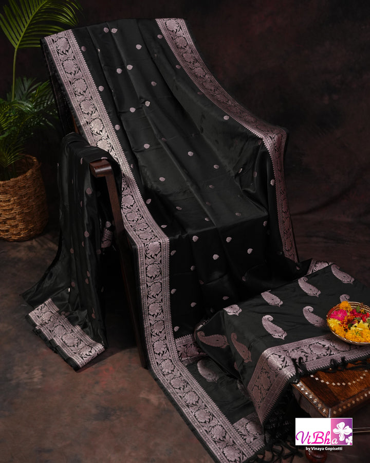 Black Katan silk